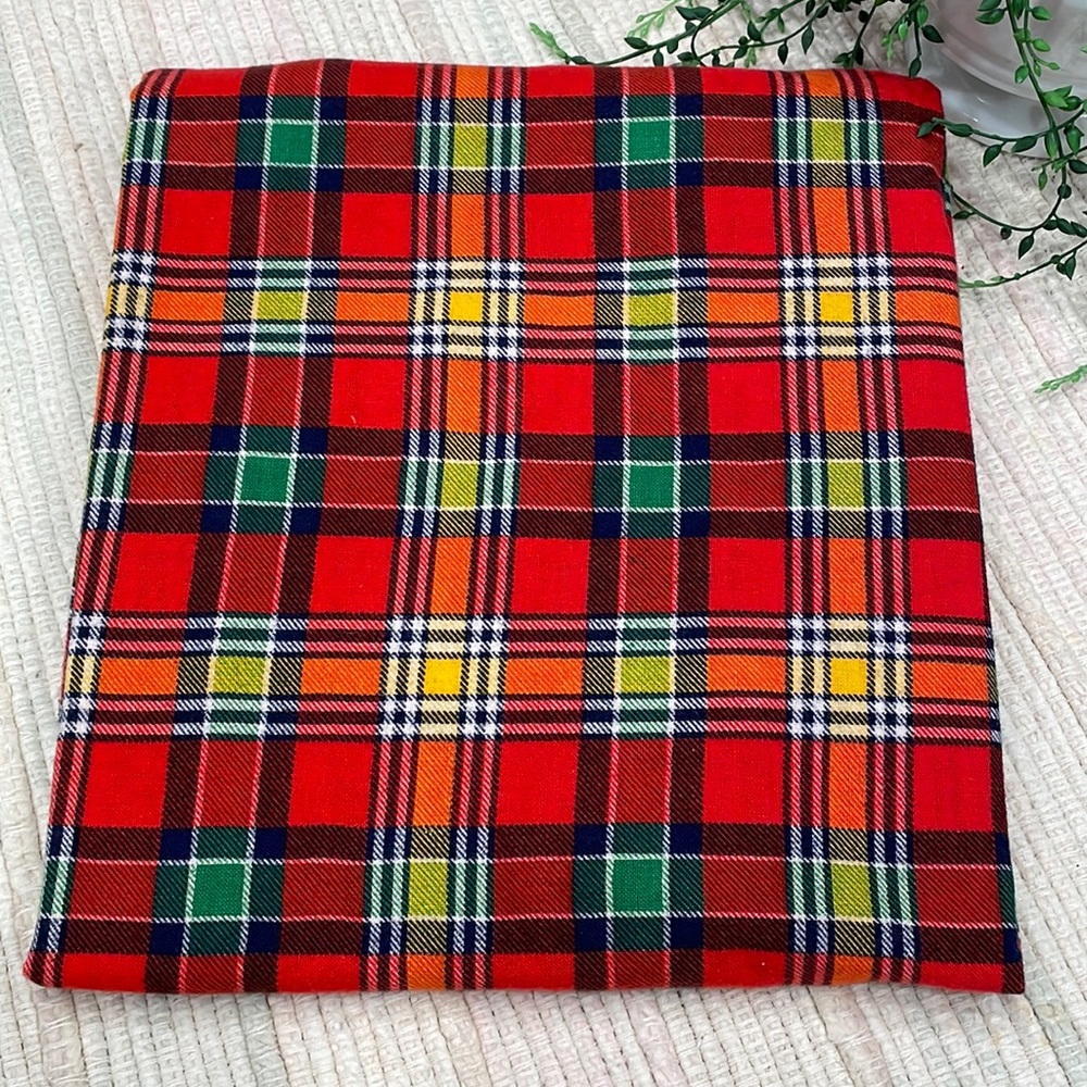 Marcus Brothers plaid fabric